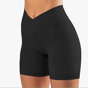 Amazon High waisted Biker short cross waist size M